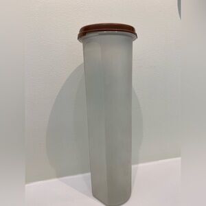 Vintage Tupperware Spagetti Round Modular Mates DispenserBrown lid